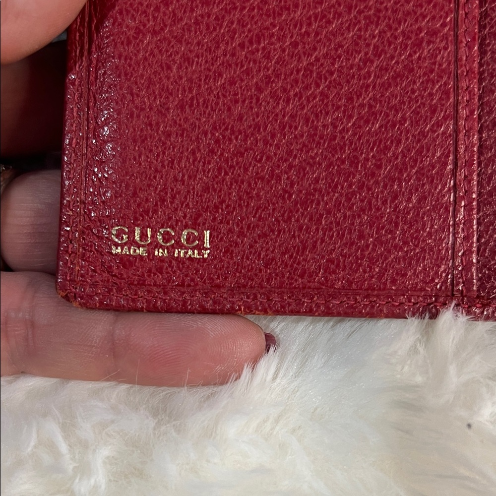 GucciRed Leather Women's wallet - Picture 9 of 13